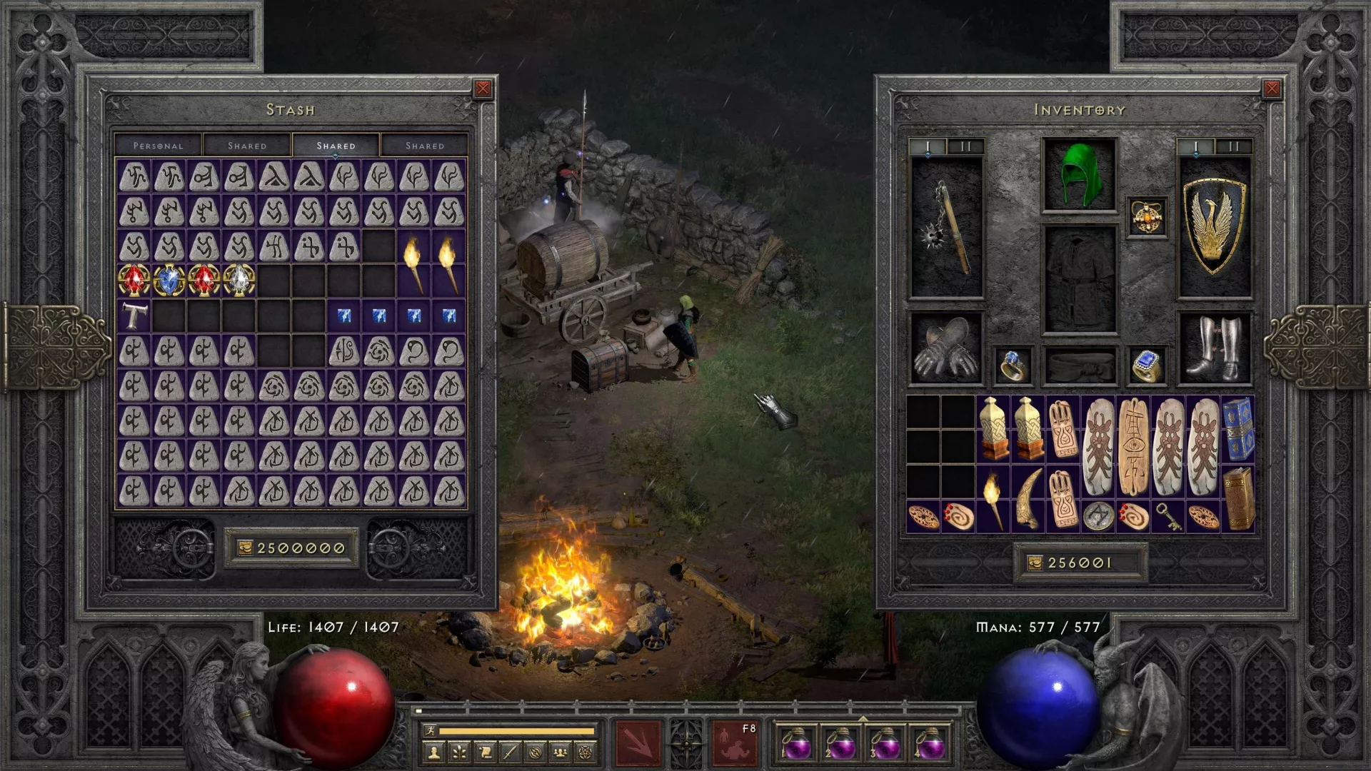 Гайд по быстрой раскачке двустихийной волшебницы в Diablo II Resurrected: лёд и пламень