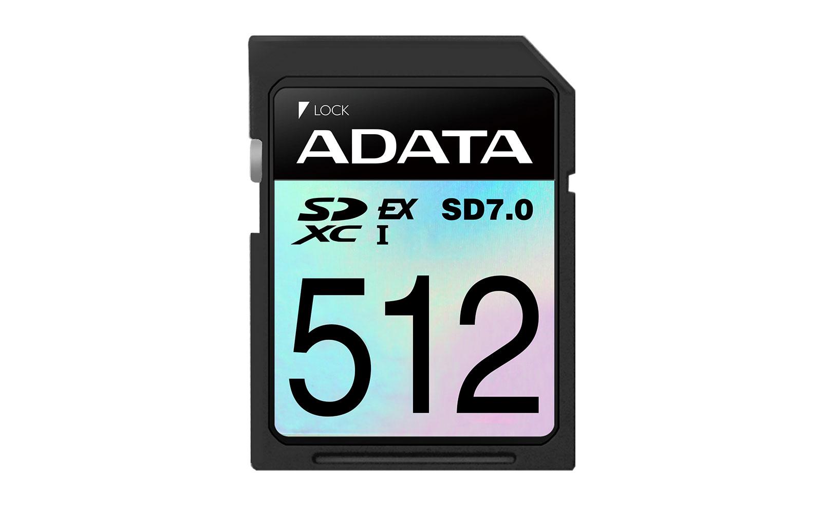 ADATA представляет карту памяти Premier Extreme SDXC SD 7.0 Express Card
