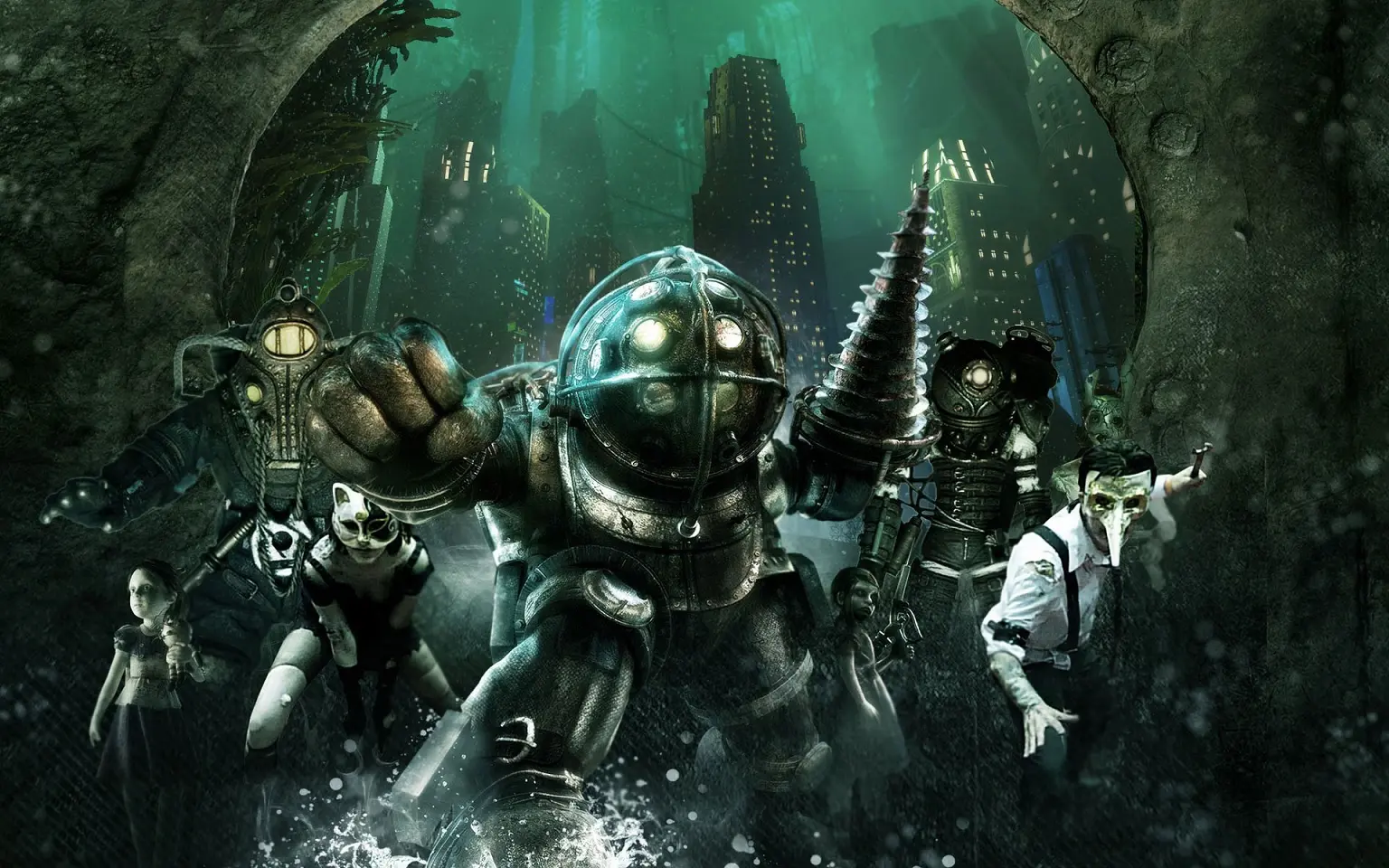 Как выглядела бы легендарная BioShock в 2D. Видео