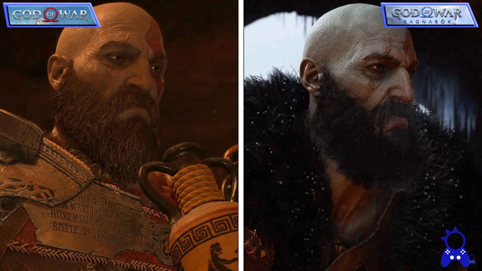 В ролике сравнили графику последних частей God of War
