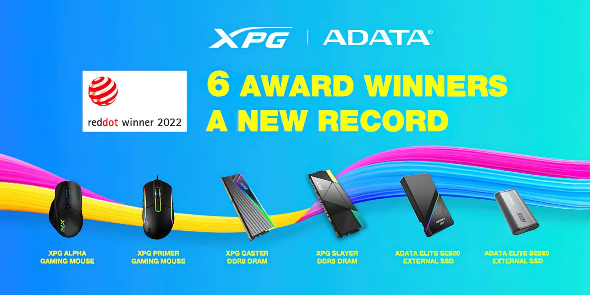 ADATA получила 6 наград Red Dot Design 2022