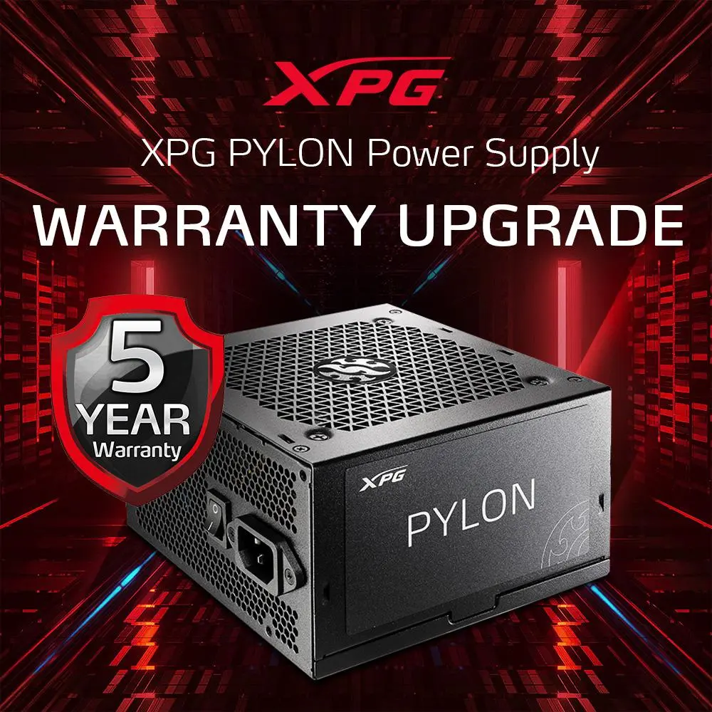 Гарантия на блок питания XPG PYLON с бронзовым сертификатом увеличена до 5 лет