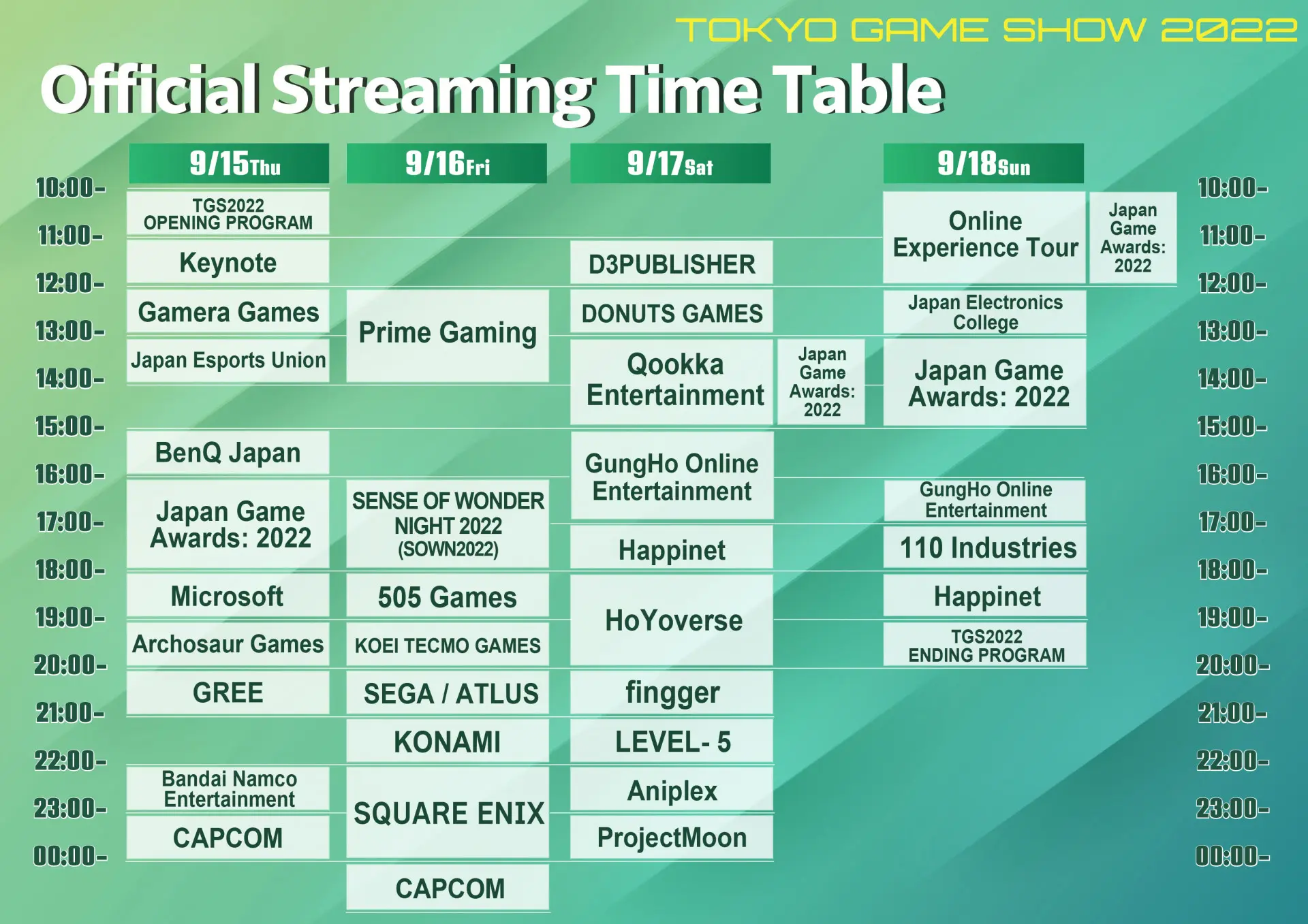Появилось расписание Tokyo Game Show 2022, где примет участие Microsoft