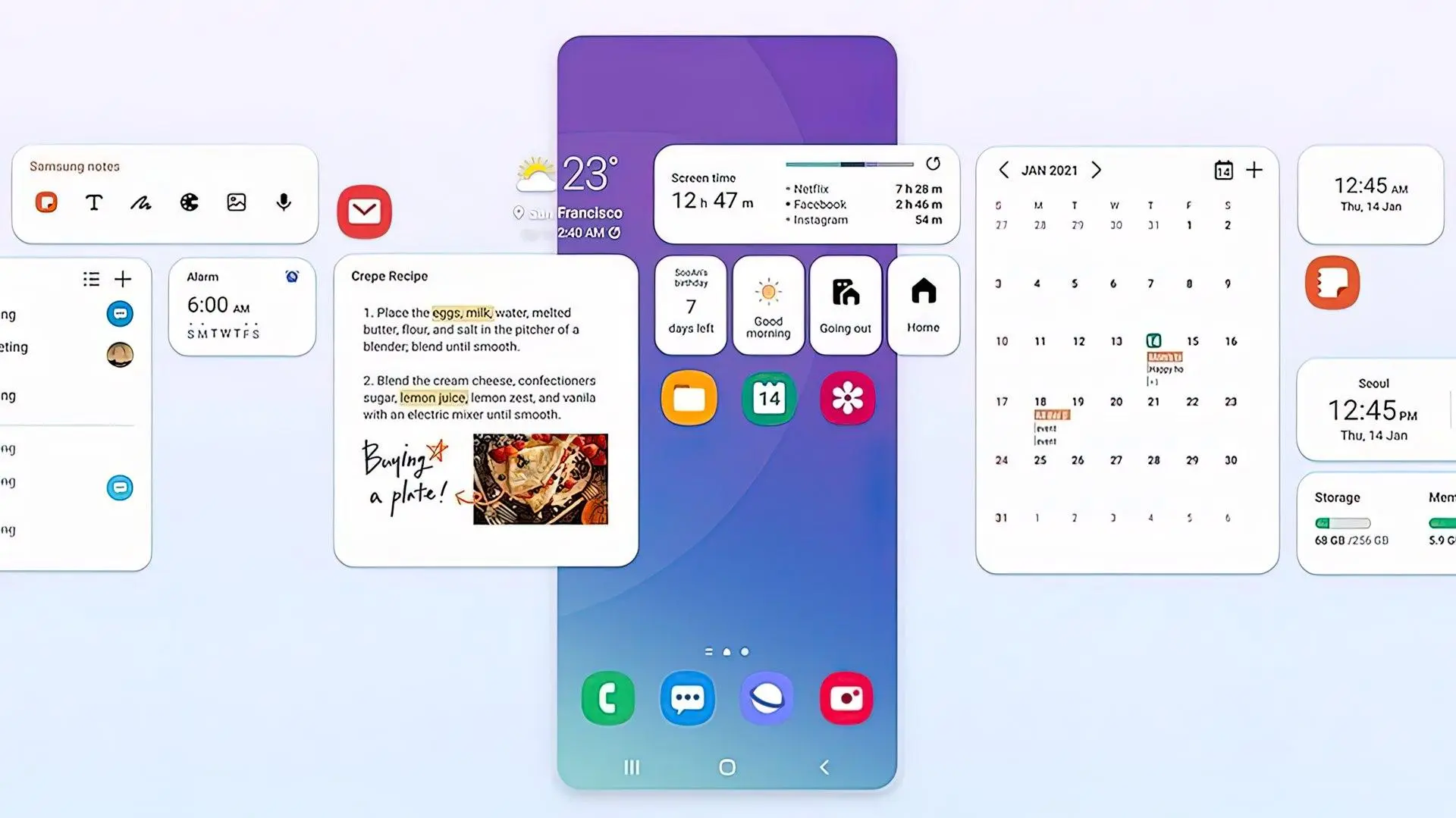 Смартфоны линейки Galaxy S21 начнут обновляться до One UI 4.1 в феврале