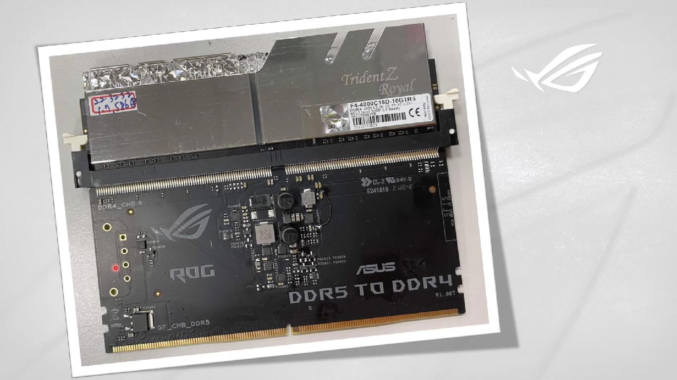 ASUS выпустила переходник с памяти DDR4 на DDR5