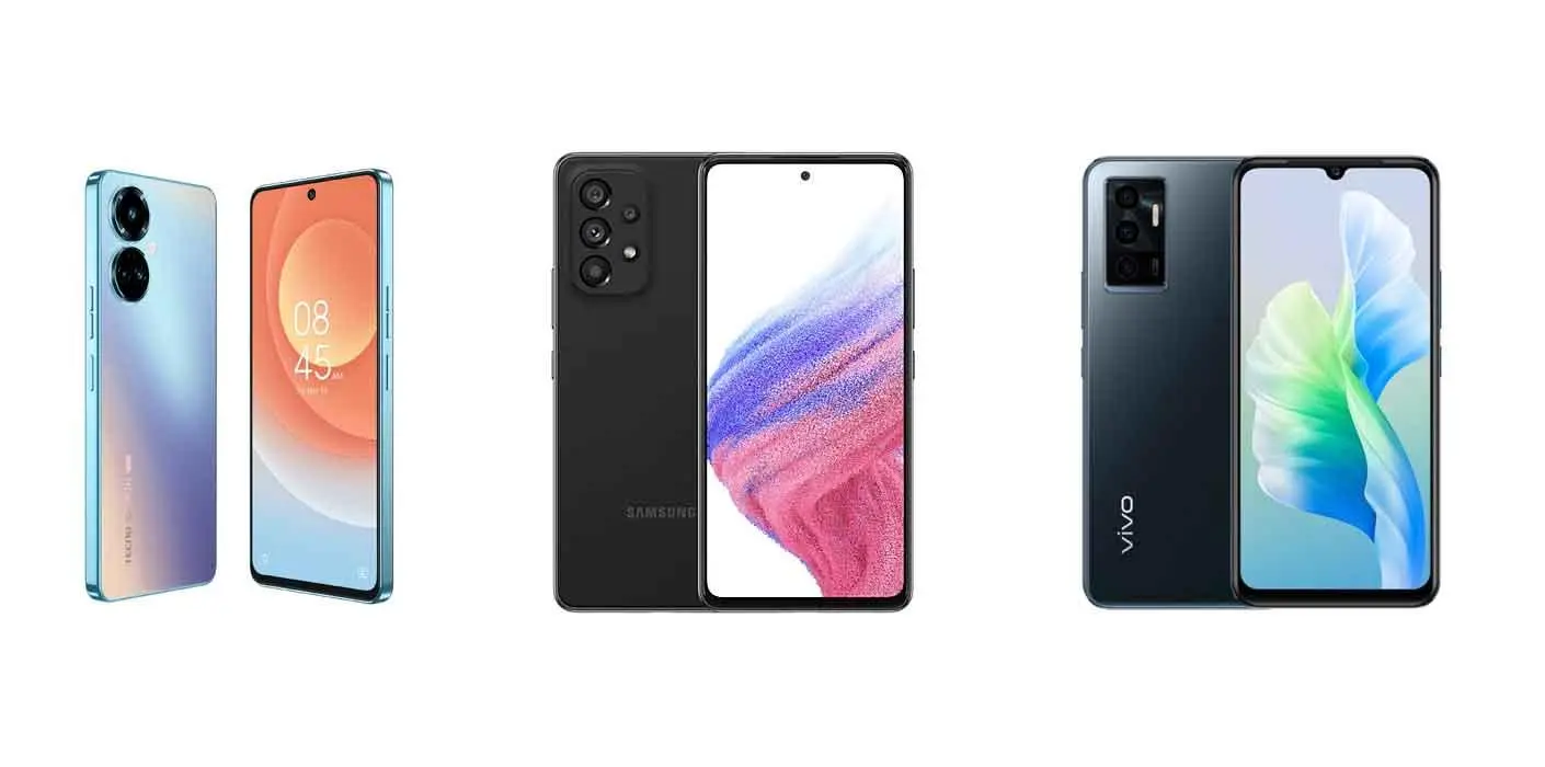 Сравниваем TECNO Camon 19 Pro, Samsung A53 и vivo V23e
