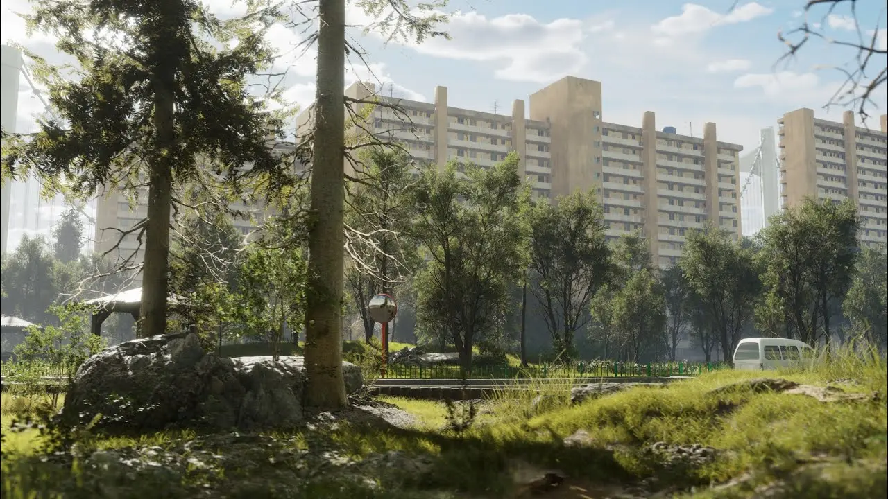 Корейские разработчики показали город на движке Unreal Engine 5, который не отличить от реального