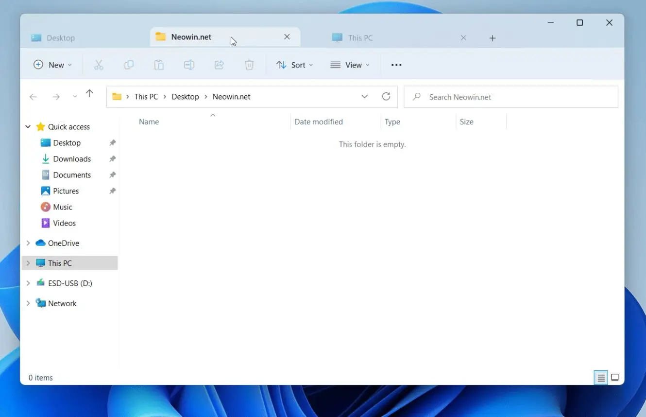 Microsoft улучшила табы в проводнике в тестовом билде Windows 11