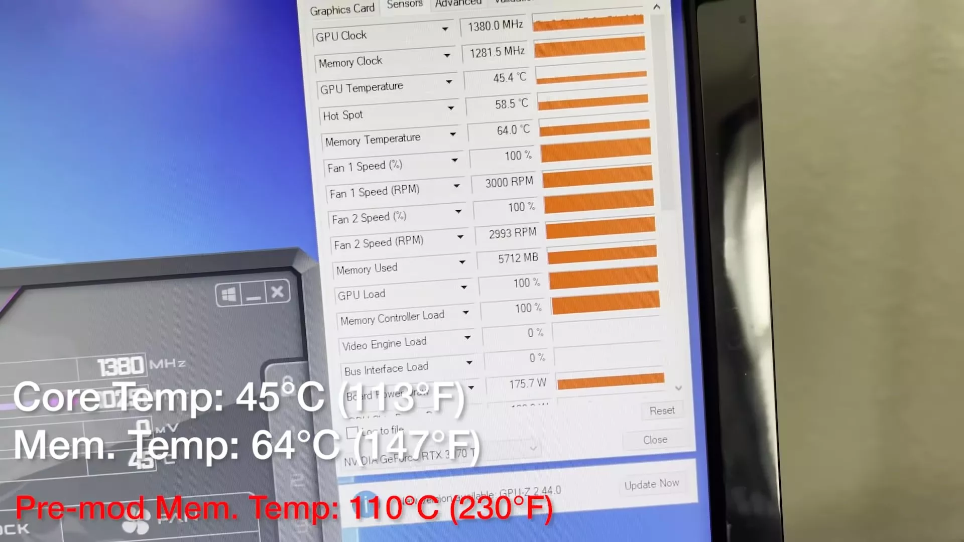 Моддер снизил температуру видеопамяти на видеокарте NVIDIA со 100 до 64 градусов
