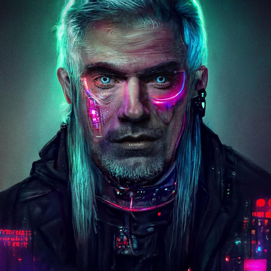 Художник показал как выглядел бы Ведьмак в мире Cyberpunk 2077