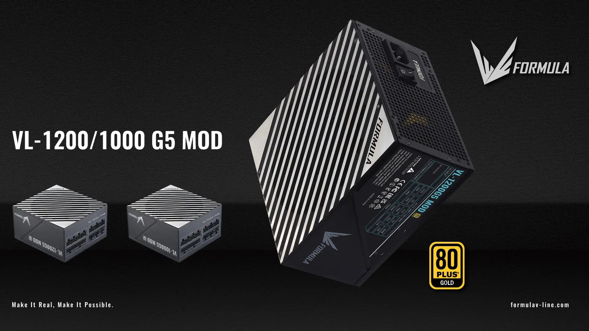 Formula V показывает новые модульные блоки питания ATX 3.0