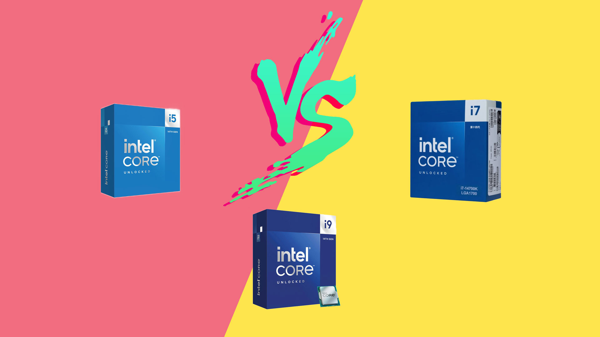 Сравнение процессоров: Intel Core i5-14600K против i7-14700K против  i9-14900K