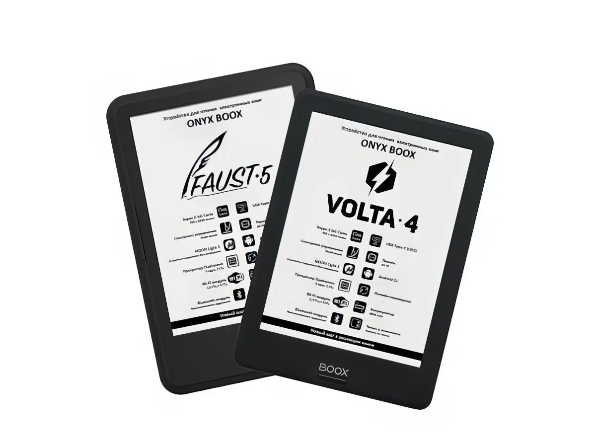 ONYX BOOX Faust 5 и ONYX BOOX Volta 4 – популярные модели на новой аппаратной платформе Qualcomm