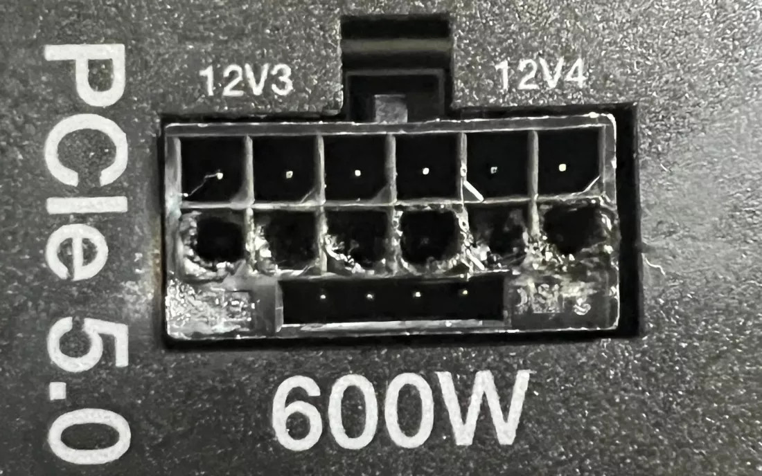 Коннекторы питания видеокарт GeForce RTX 40XX плавятся и со стороны блоков питания