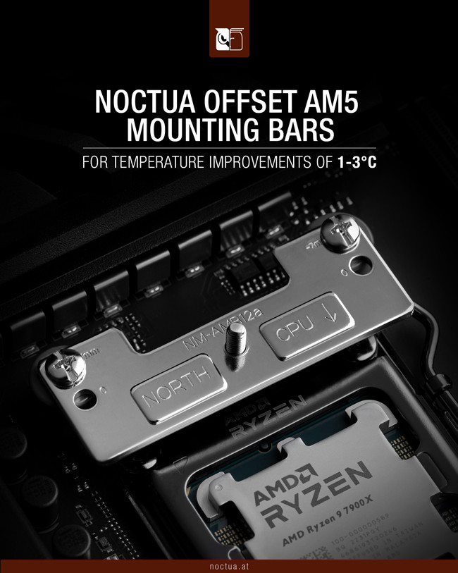 Noctua предлагает снизить нагрев процессоров AMD сокета AM5 на 1-3 °C