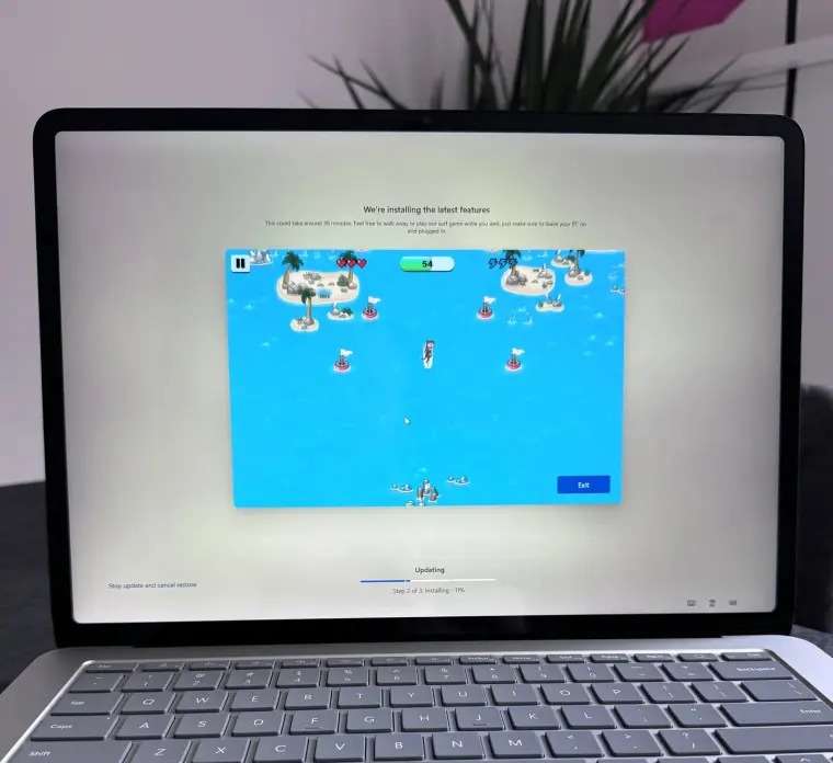 Microsoft встроила аркадную игру в инсталлятор Windows. Теперь станет веселее