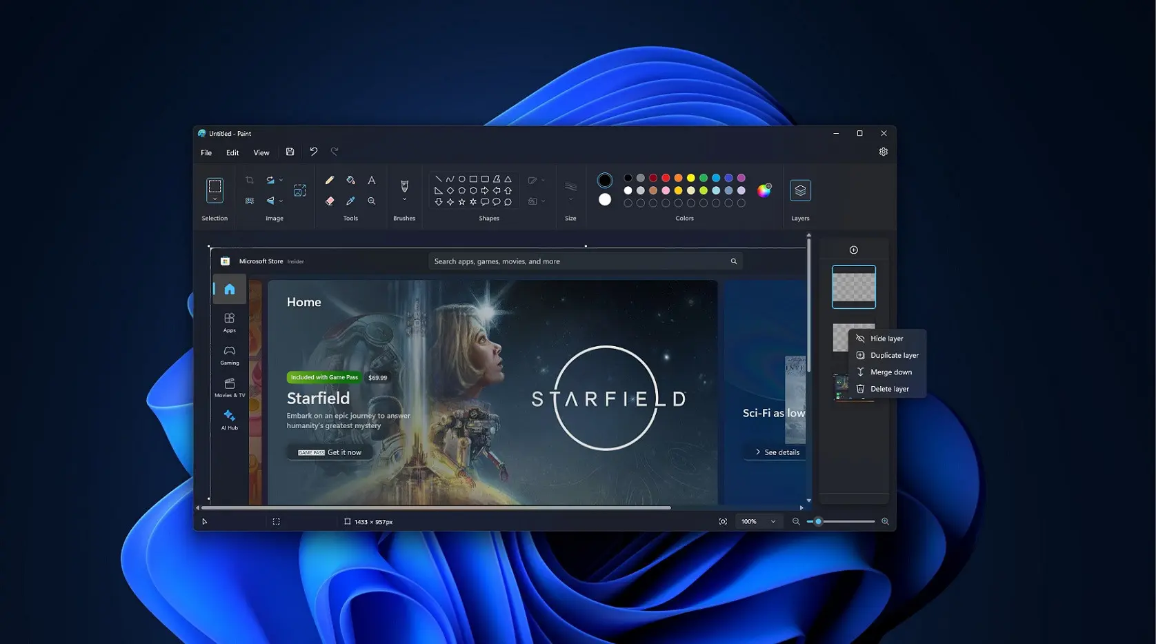 Microsoft сильно прокачала Paint: появляются слои и быстрое удаление фона