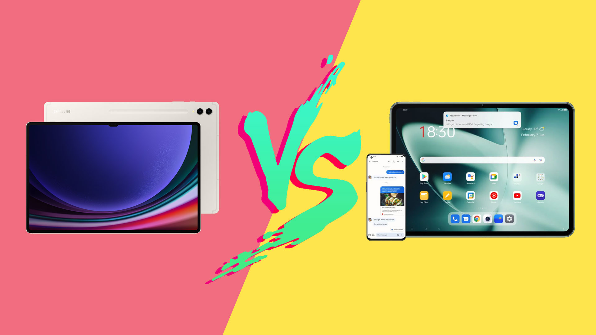 Samsung Galaxy Tab S9 или OnePlus Pad – какой планшет на Android лучше?