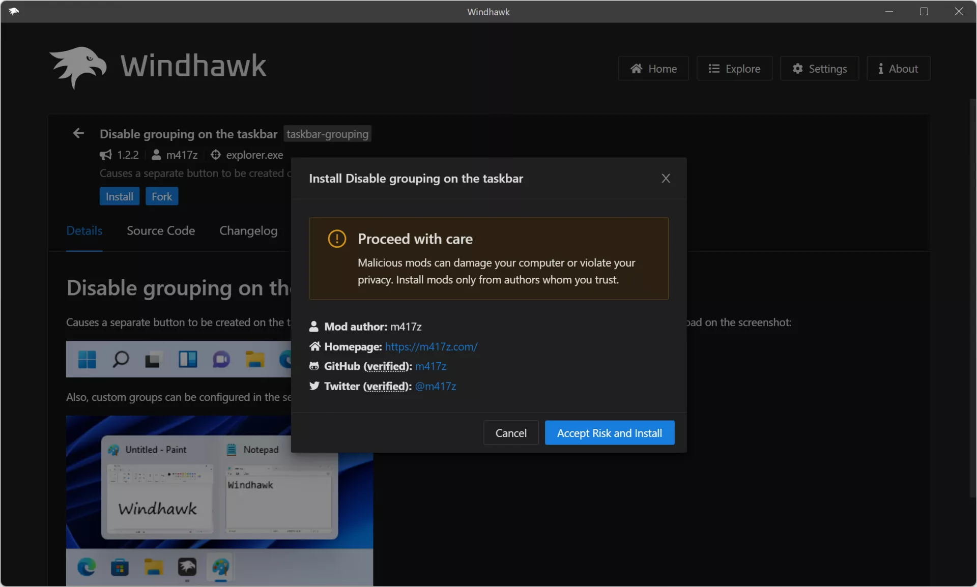 Windhawk — бесплатное приложение для гибкой настройки Windows