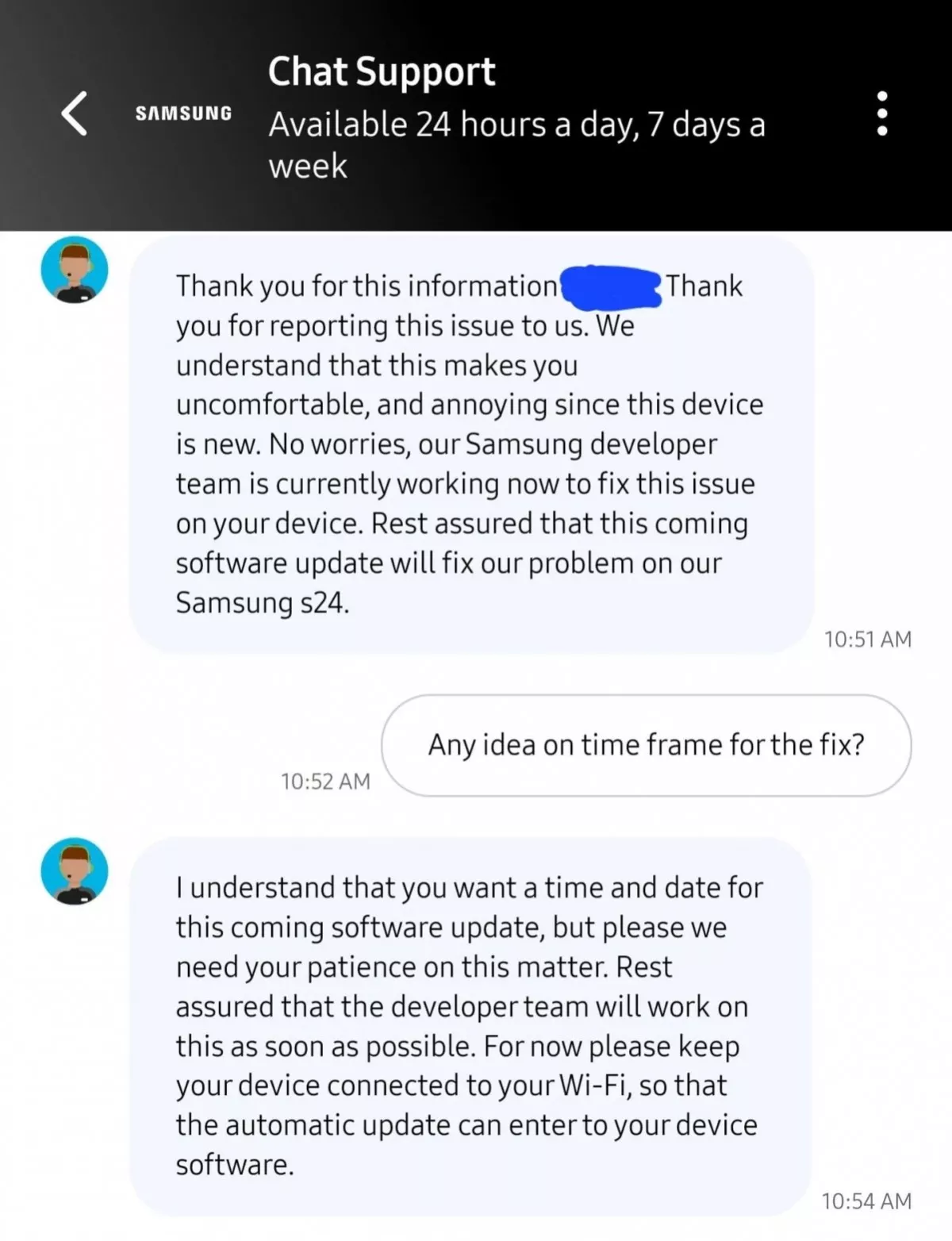 Samsung обещает исправить проблему цветов у Galaxy S24 и одновременно говорит, что всё нормально