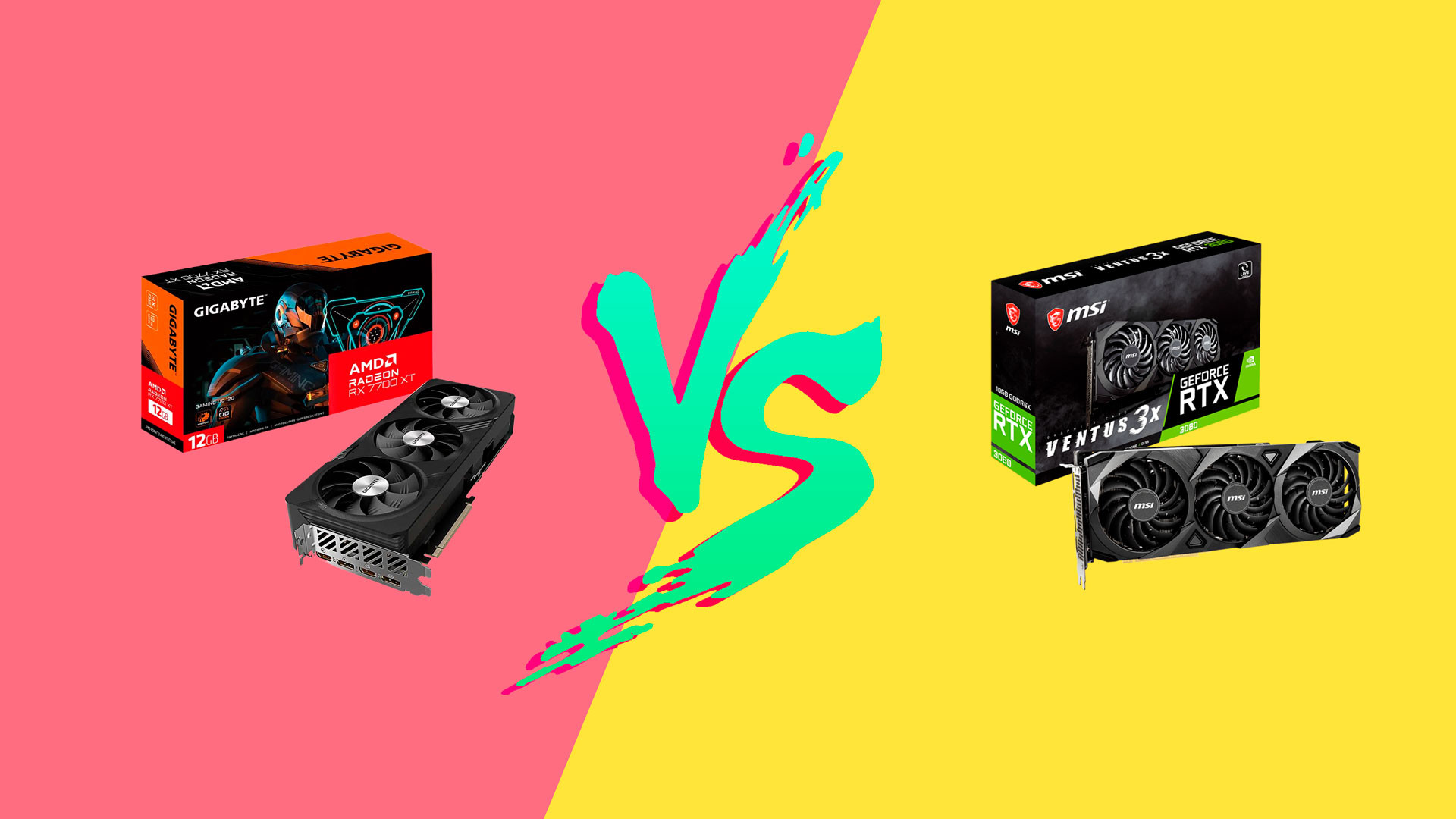 Битва видеокарт: AMD Radeon RX 7700 XT против NVIDIA GeForce RTX 3080