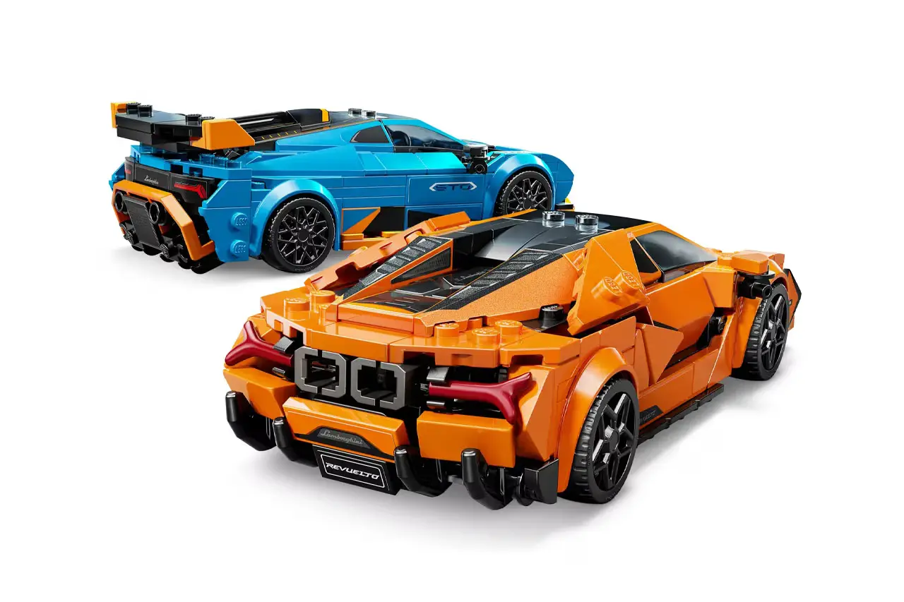 Набор LEGO 76926: собери Lamborghini Revuelto и Huracán STO для своей коллекции