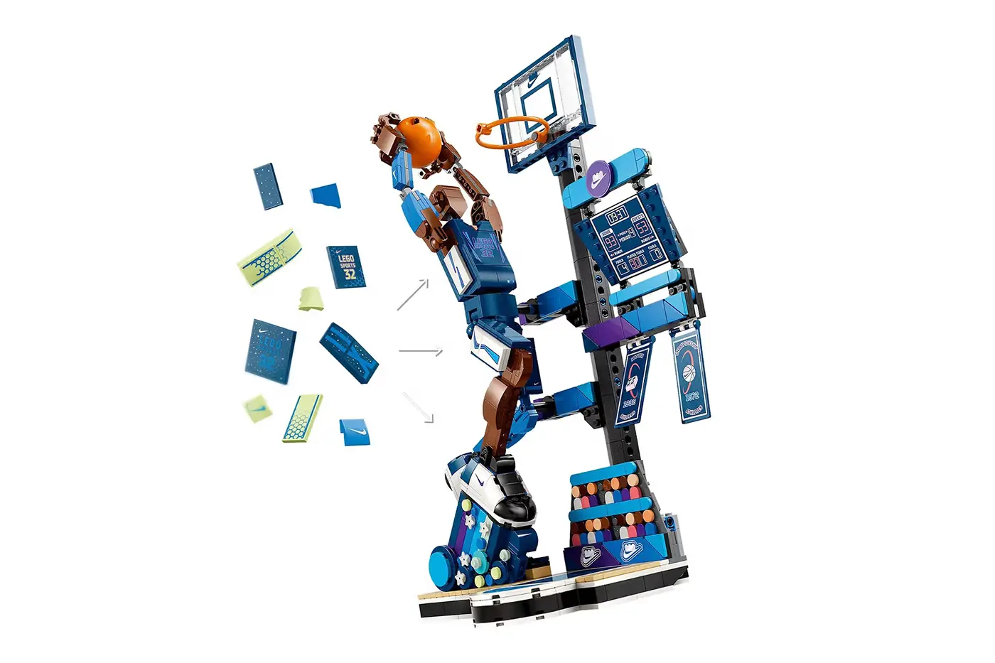 Новые наборы LEGO x Nike: появились подробности о сетах «Slam Dunk» и «Dunk Trickshot»