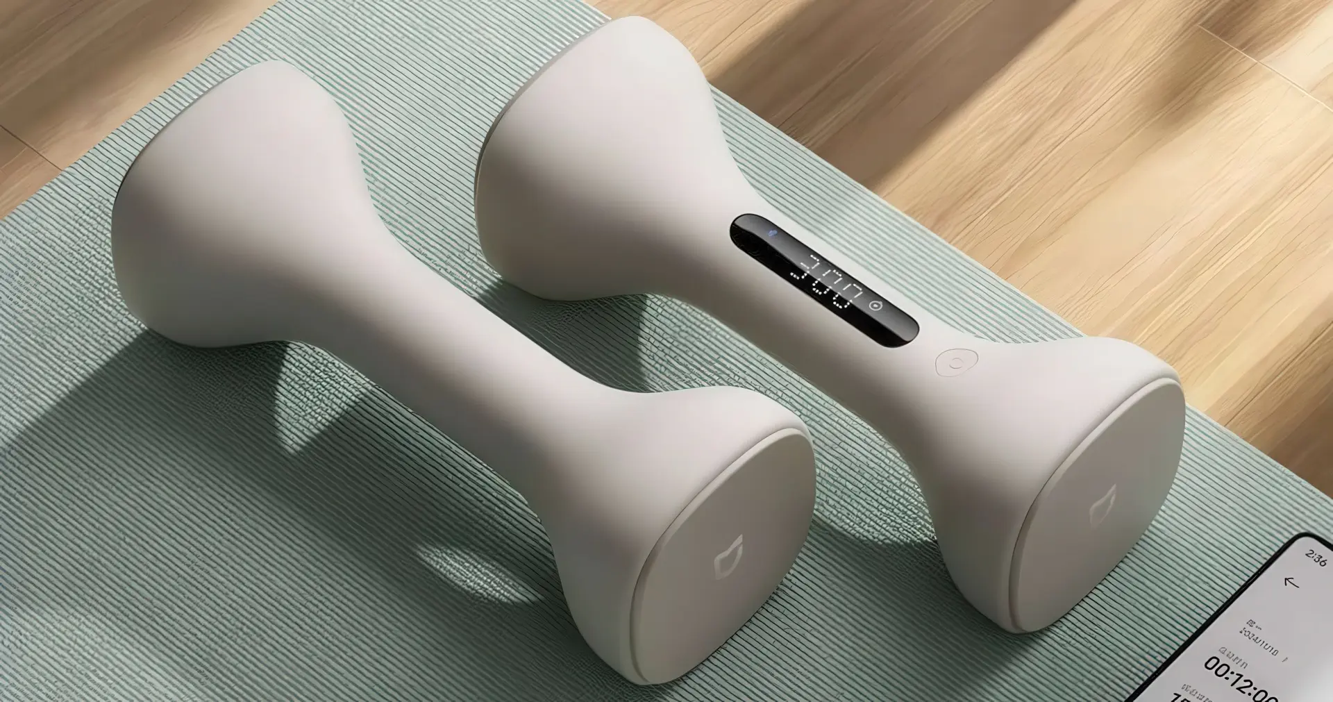 Xiaomi представила умные гантели Mijia Smart Dumbbells