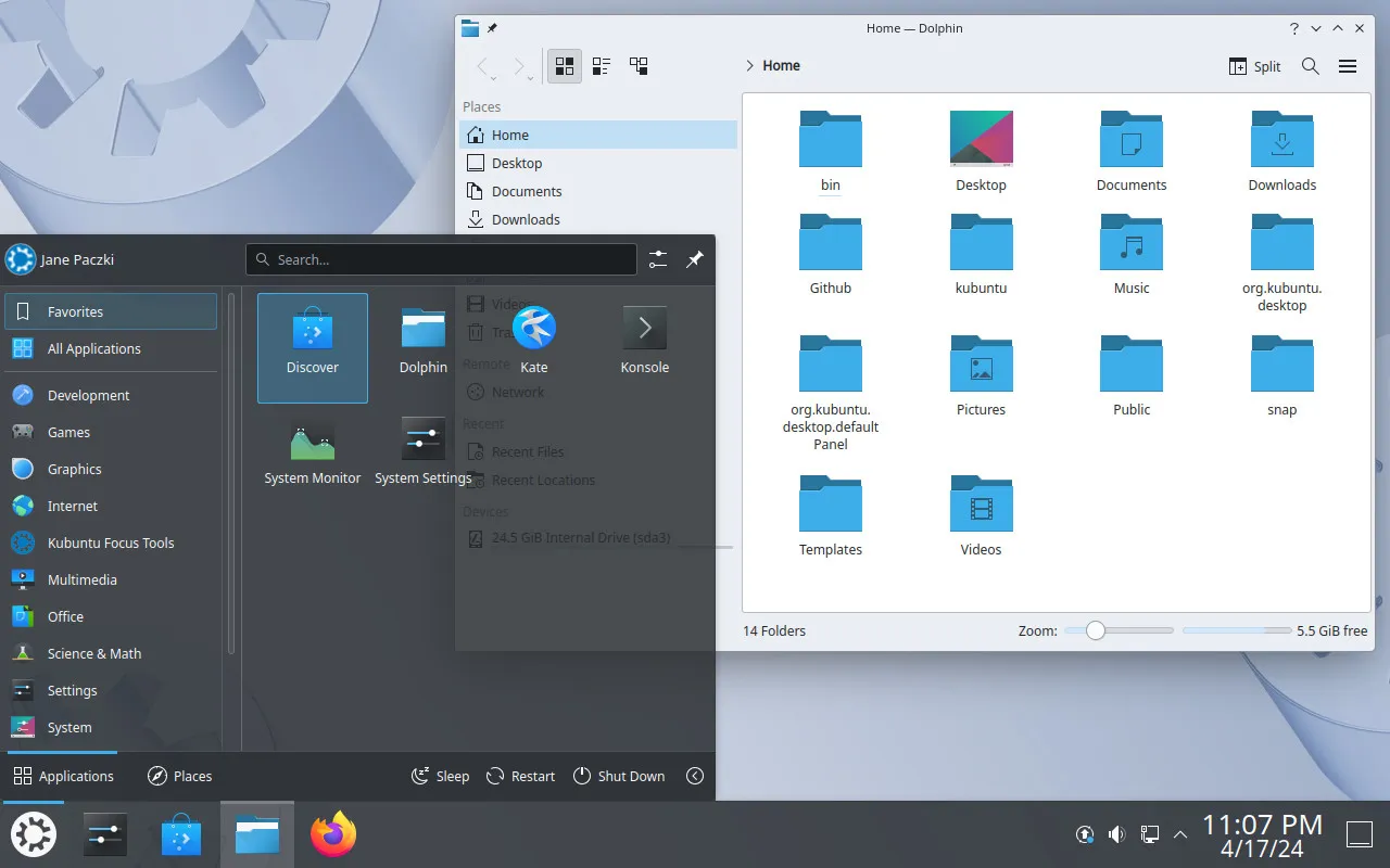 Kubuntu: классика с KDE Plasma