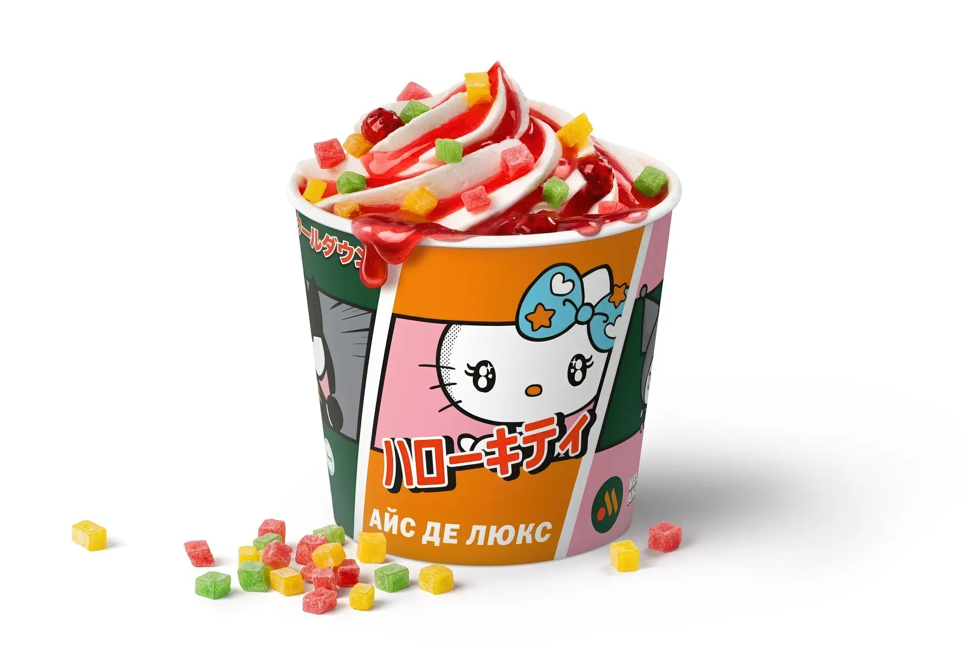 Розовый бургер Hello Kitty и коллекционные стаканы появятся во «Вкусно — и точка» в июле