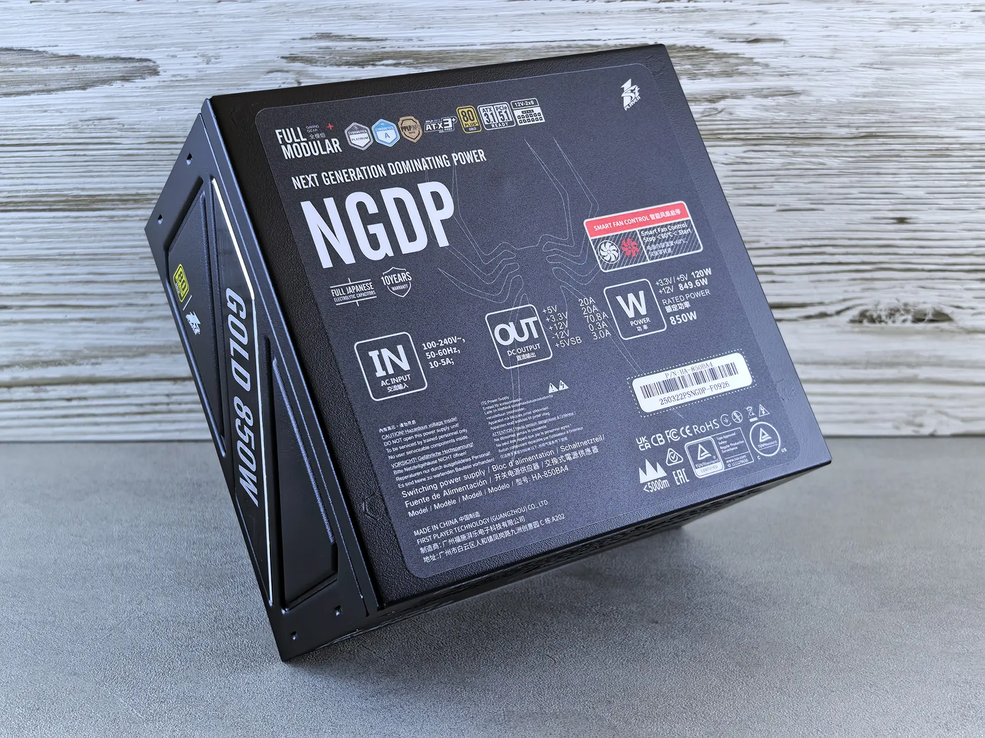 Обзор блока питания 1STPLAYER NGDP ATX 3.1 GOLD 850W