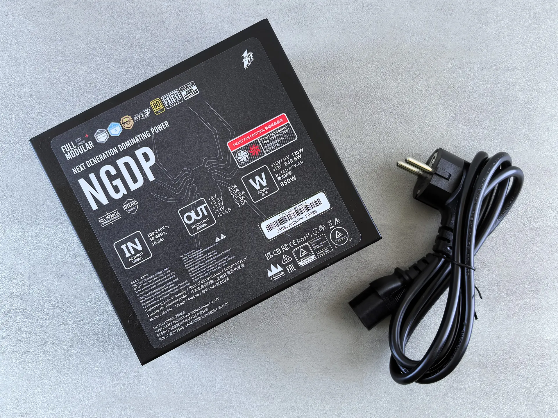 Обзор блока питания 1STPLAYER NGDP ATX 3.1 GOLD 850W