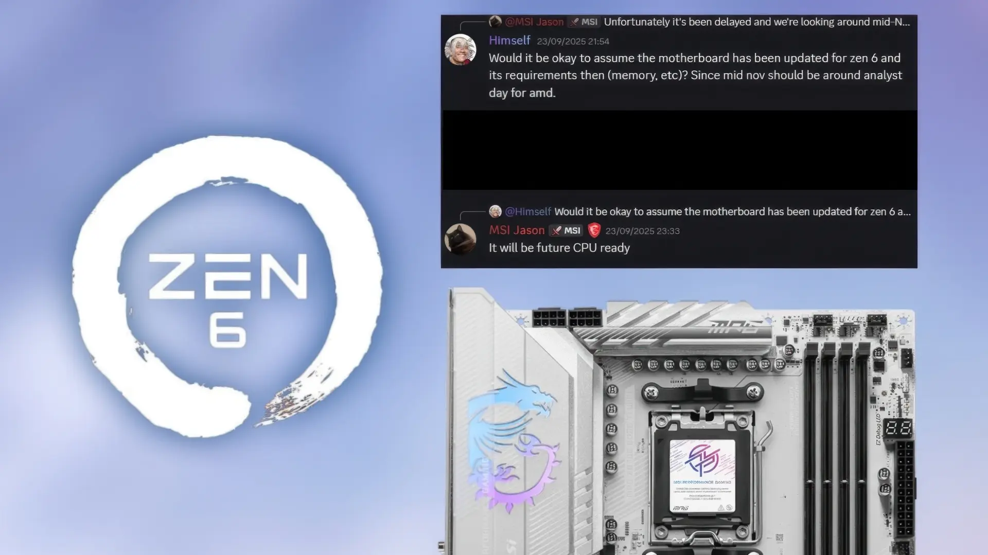MSI подтвердила: платы AM5 получат поддержку Zen 6. Что это значит для владельцев Ryzen?