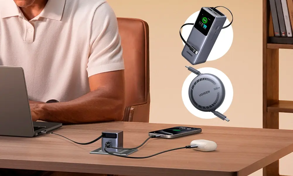 UGREEN представила в России зарядные устройства MagFlow с Qi2 и Nexode с выдвижными кабелями