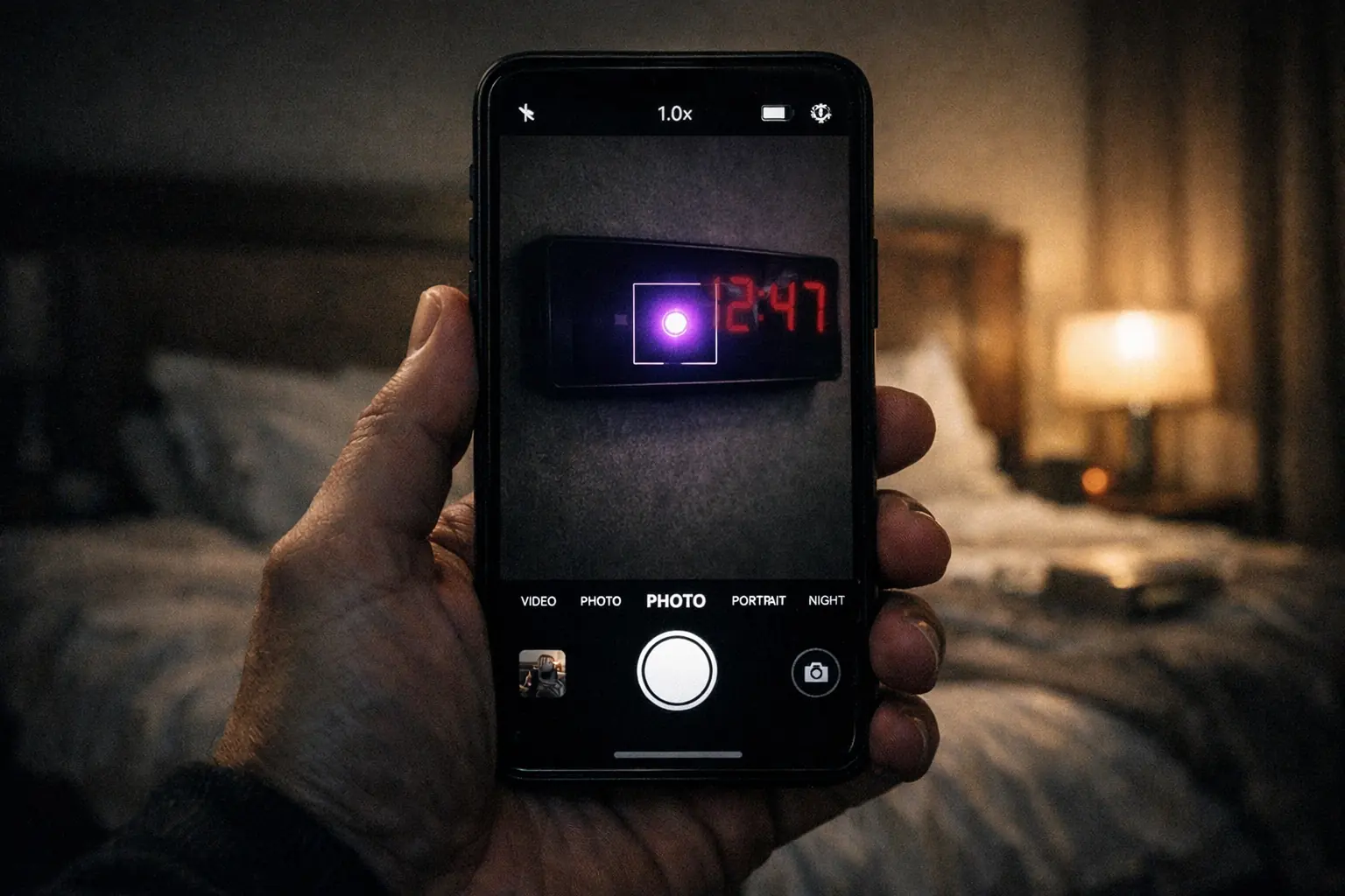 Ищем скрытые камеры через приложения для фото на смартфоне