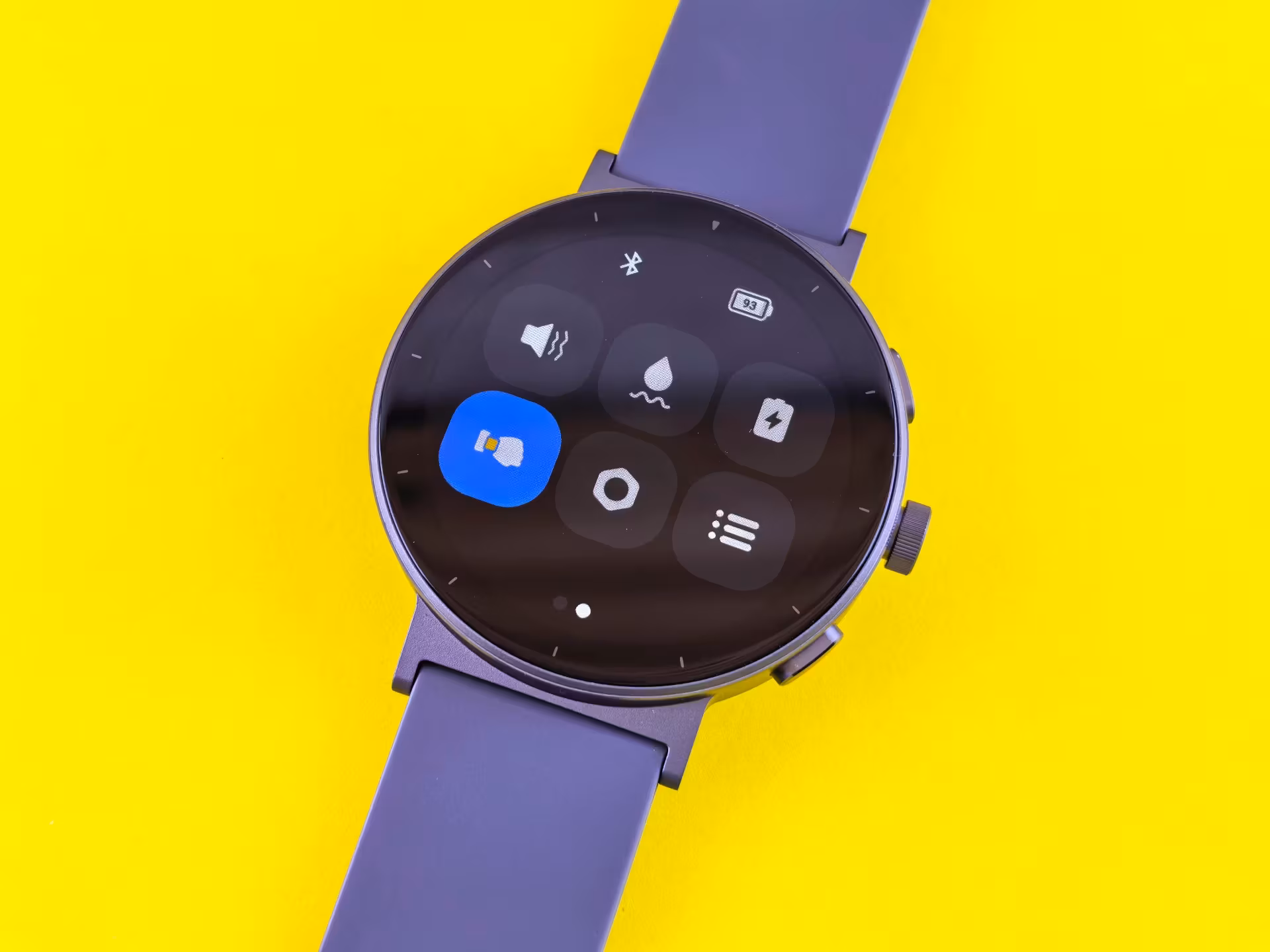 Часть настроек realme Watch S5, доступных с экрана часов