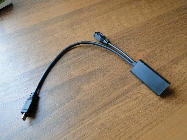 1080P MHL Micro USB Male to HDMI Female + Micro USB Female Adapter Cable for HTC G14/Samsung i9100 или как я подключал свой планшет к телевизору