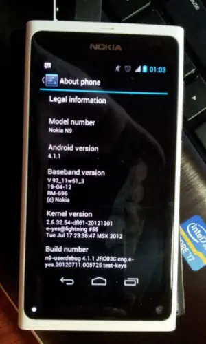 Jelly Bean запущен на Nokia N9