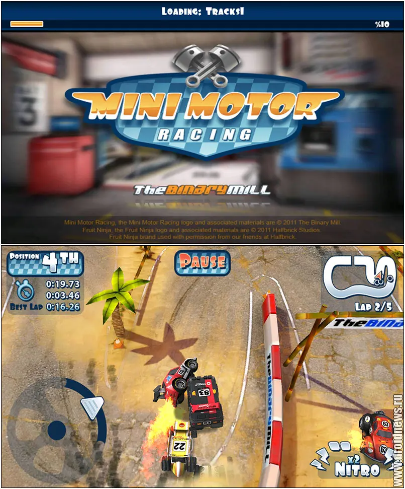 Mini Motor Racing - маленькие машинки с большими возможностями