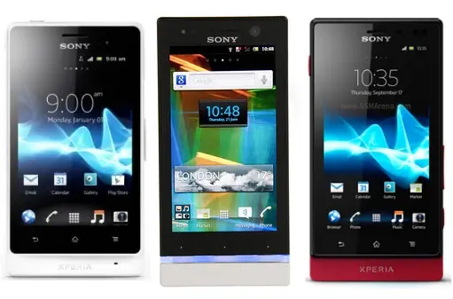Sony Xperia Go, Xperia U, Xperia Sola готовятся к порции мороженого