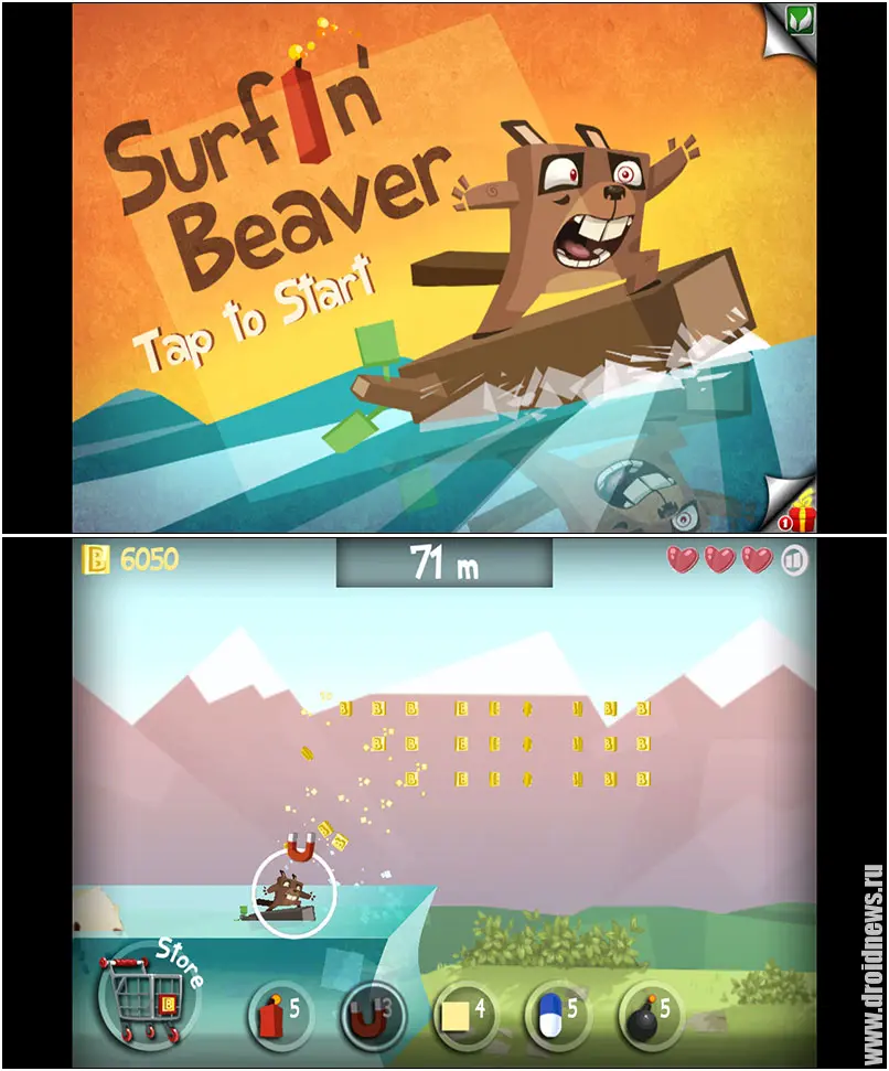 Surfing Beaver - вот такой необычный вейкборд