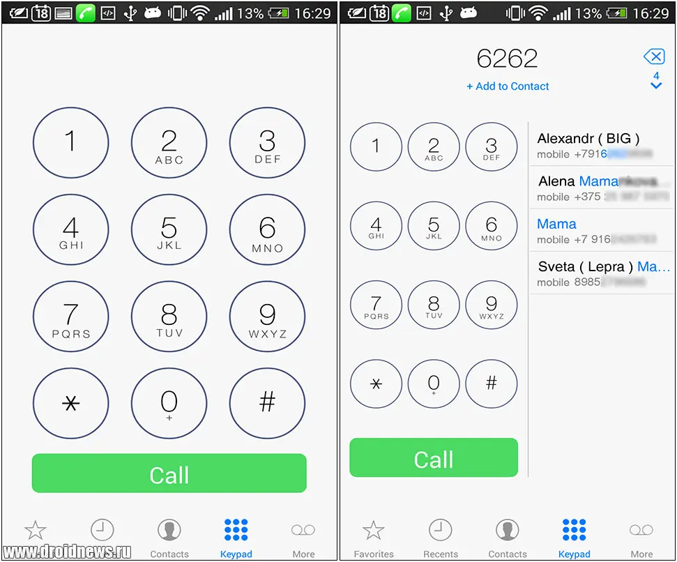 Espier Dialer 7 - Android или iOS?