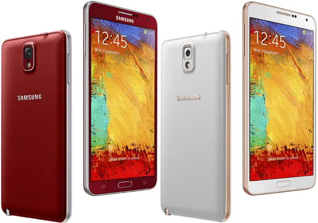 Galaxy Note III получил новые цвета в палитру корпусов