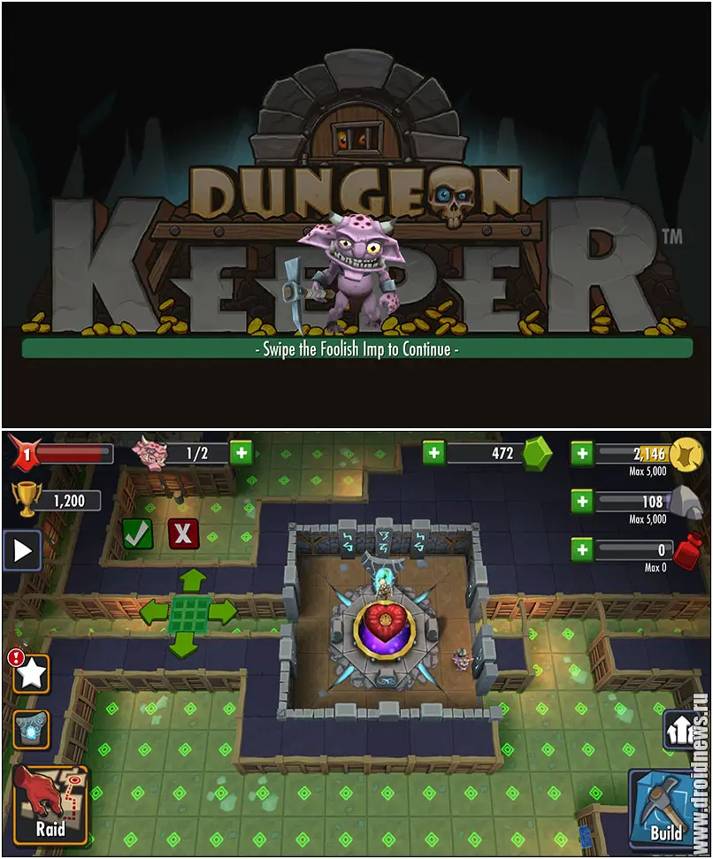Dungeon Keeper - классика ПК на Android