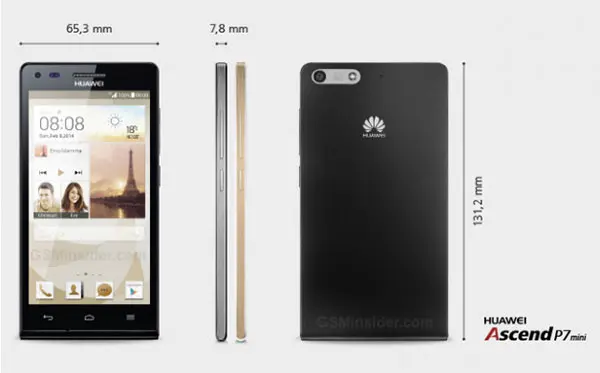 Huawei Ascend P7 ждите в мини-версии